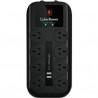 CyberPower 8-PORT SURGE PROTECTOR WITH 2USB PORTS