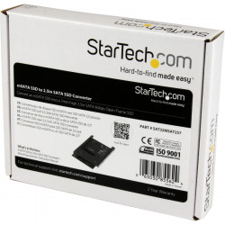 StarTech.com mSATA SSD to 2.5IN SATA Adapter Converte