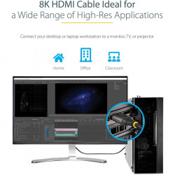StarTech.com 3ft 1m Certified HDMI 2.1 Cable - 8K/4K