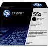 HP 55X BLACK HY LJ TONER CART CE255X.