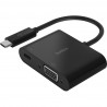 BELKIN USB-C to VGA + Charge Adapter BLK (60W P