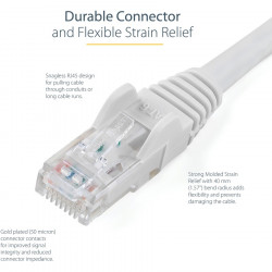 StarTech.com 1m White Snagless UTP Cat6 Patch Cable