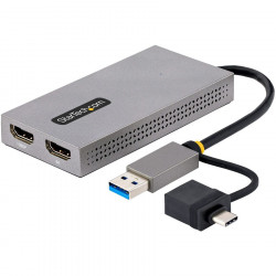 StarTech.com USB to Dual HDMI Adapter 4K30Hz + 1080p