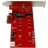 StarTech.com 2x M.2 SSD Controller Card - PCIe