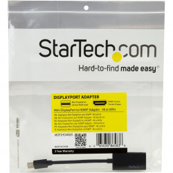 StarTech.com Mini DisplayPort to HDMI Adapter 4K 60Hz