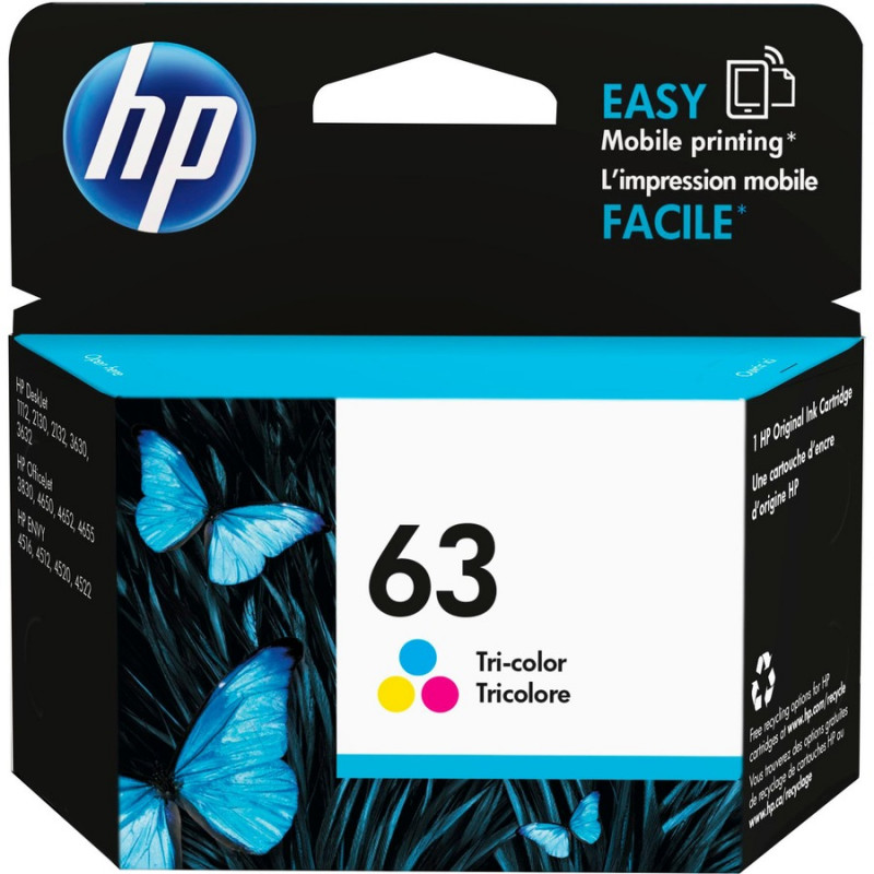 HP 63 TRI-COLOR INK F6U61AA