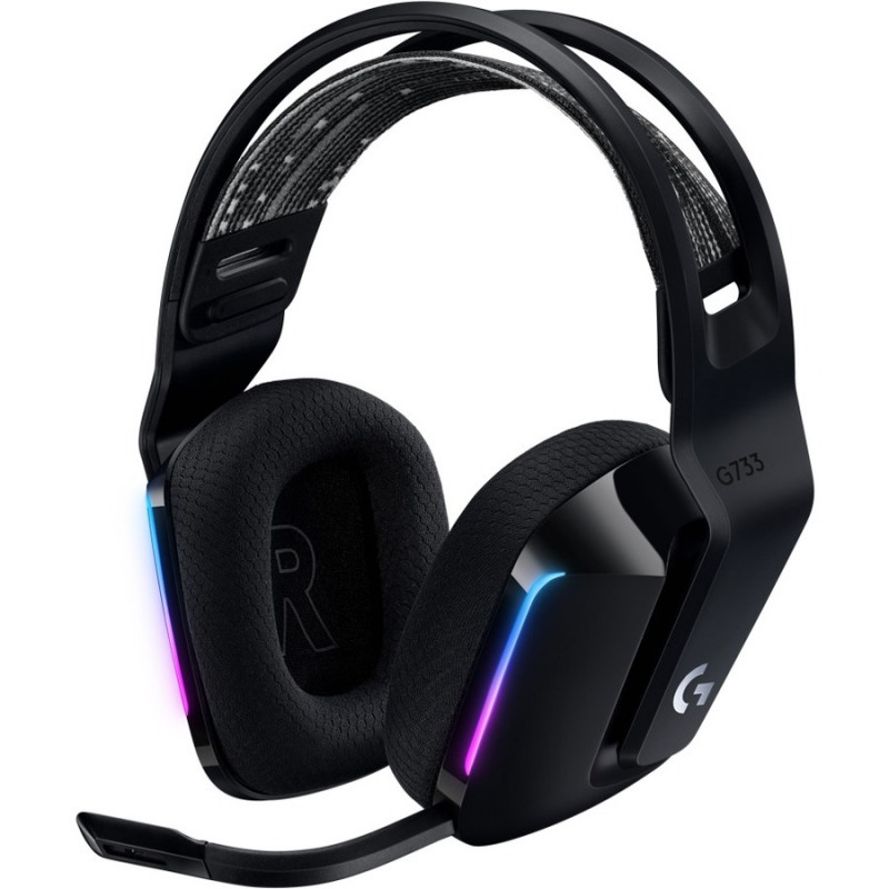 LOGITECH G733 LIGHTSPEED HEADSET - BLACK