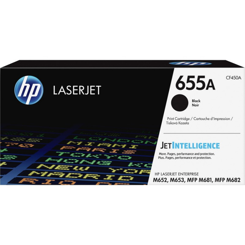 HP 655A Black LaserJet Toner Cartridge