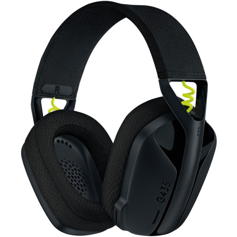 LOGITECH G435 WIRELESS GAMING HEADSET BLACK