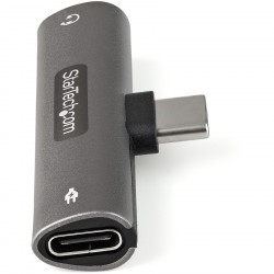 StarTech.com USB C Audio Charge Adapter 3.5mm Jack/PD