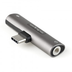 StarTech.com USB C Audio Charge Adapter 3.5mm Jack/PD