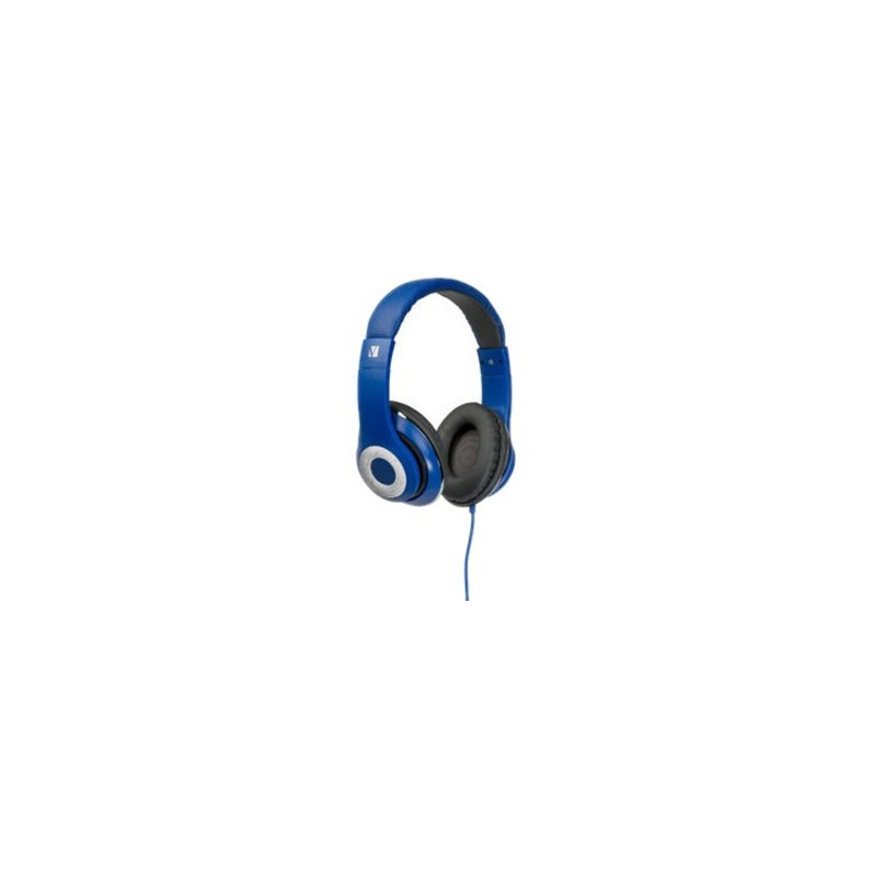 VERBATIM OVER-EAR CLASSIC AUDIO HEADPHONES - BLUE
