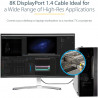 StarTech.com 3ft Certified DisplayPort 1.4 Cable 8K