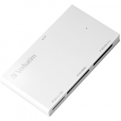 VERBATIM USB 3.0 4IN1 CARD READER WHITE