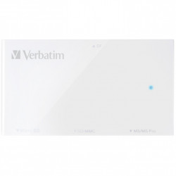 VERBATIM USB 3.0 4IN1 CARD READER WHITE