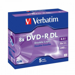VERBATIM DVD+R DL 5pk Jewel...