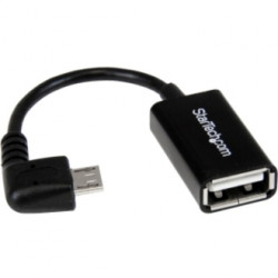StarTech.com 5in Right Angle Micro USB OTG Adapter