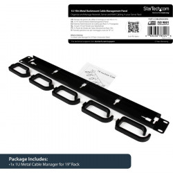 StarTech.com 1U 19IN RACKMOUNT CABLE MANAGEMENT PANEL