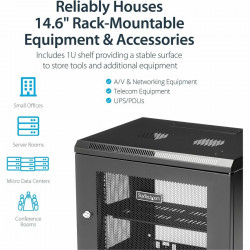 StarTech.com 9U Wall-Mount Rack - 17 in. Deep