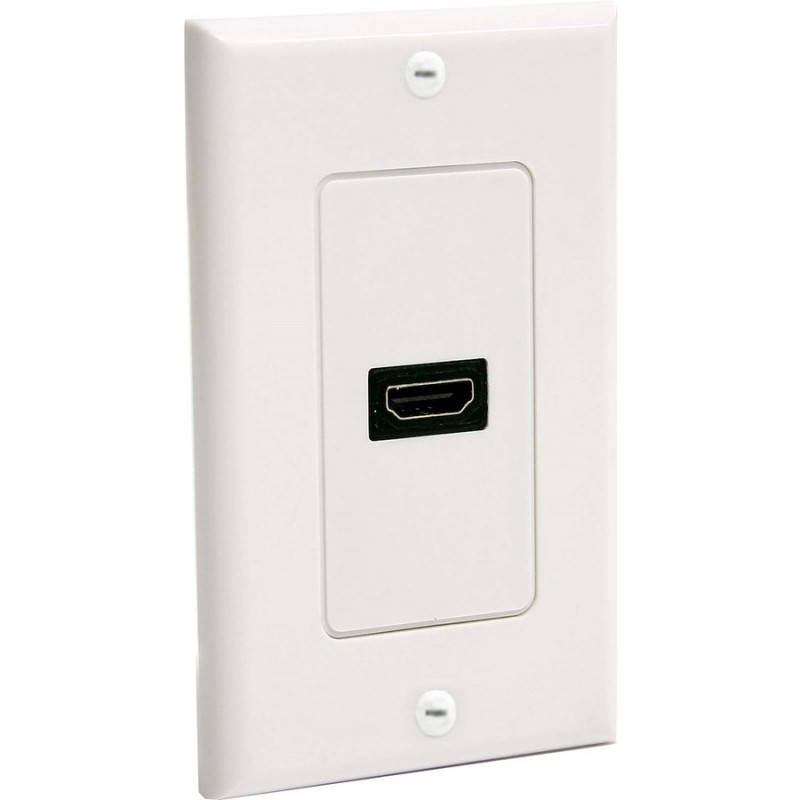 StarTech.com Single Outlet Female HDMI Wall Plate Wh
