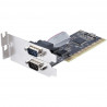 StarTech.com 2-Port PCI RS232 Serial Adapter Card DB9