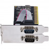 StarTech.com 2-Port PCI RS232 Serial Adapter Card DB9