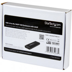 StarTech.com External USB 3.0 SATA M.2 SSD Enclosure