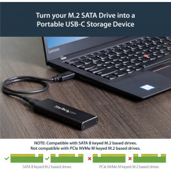 StarTech.com External USB 3.0 SATA M.2 SSD Enclosure