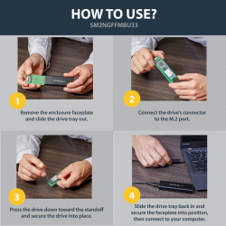 StarTech.com External USB 3.0 SATA M.2 SSD Enclosure