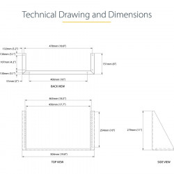 StarTech.com 6U 19IN VERTICAL WALL MOUNT RACK BRACKET