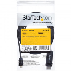 StarTech.com 2m Cable USB C to HDMI 4K60Hz - Black