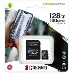 KINGSTON 128GB MICROSDXC CANVAS SELECT