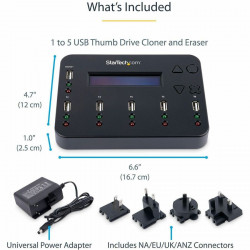StarTech.com USB Flash Drive 1:5 Duplicator / Eraser