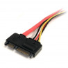 StarTech.com 12in 22 Pin SATA Power/Data Ext Cable