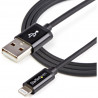 StarTech.com 1m Black 8-pin Lightning to USB Cable