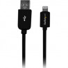 StarTech.com 1m Black 8-pin Lightning to USB Cable