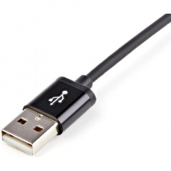 StarTech.com 1m Black 8-pin Lightning to USB Cable