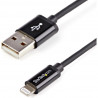 StarTech.com 1m Black 8-pin Lightning to USB Cable