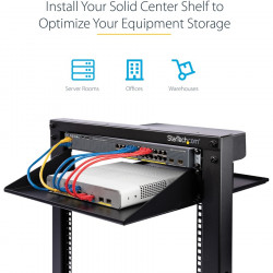 StarTech.com Shelf - 2 Post Server Rack - Up to 75 lb