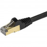 StarTech.com 3m Black Cat6a Ethernet Cable - STP