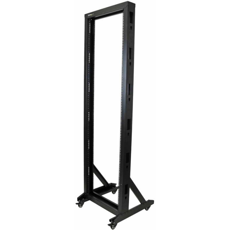 StarTech.com 2-Post Server Rack with Casters - 42U