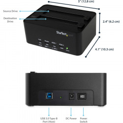 StarTech.com USB 3.0 to SATA HDD Duplicator Dock