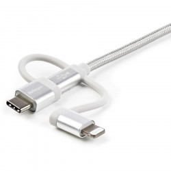 StarTech.com 1m Lightning USB-C Micro-B to USB Cable