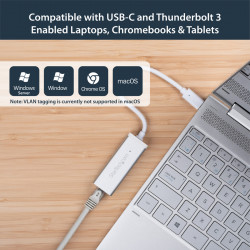 StarTech.com USB-C to Gigabit Network Adapter -Silver