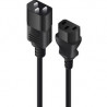 ALOGIC 2M IEC C13 TO C14 PWR EXT CORD MTOF BLK