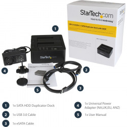 StarTech.com USB 3.0 / eSATA HDD/SSD Duplicator Dock