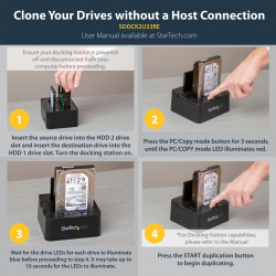 StarTech.com USB 3.0 / eSATA HDD/SSD Duplicator Dock