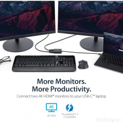 StarTech.com USB-C to HDMI MST Multi-Monitor Splitter