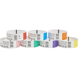 ZEBRA WRISTBAND POLYPROPYLENE 1X7IN (25.4X17