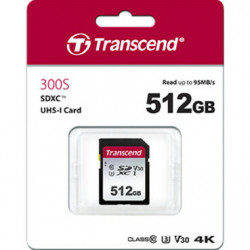 TRANSCEND 512GB SD CARD UHS-I U3 95MB/S PEFECT FOR
